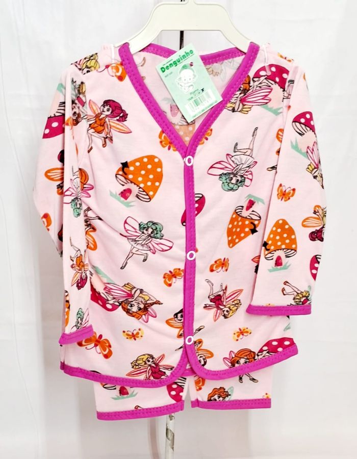 Pijama manga longa Denguinho 