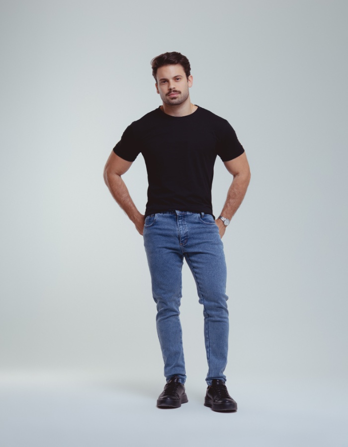 Calça jeans claro