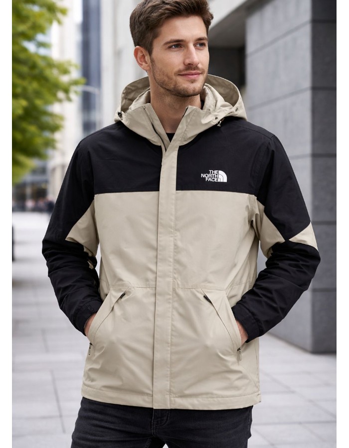 Jaqueta preta com bege the north face
