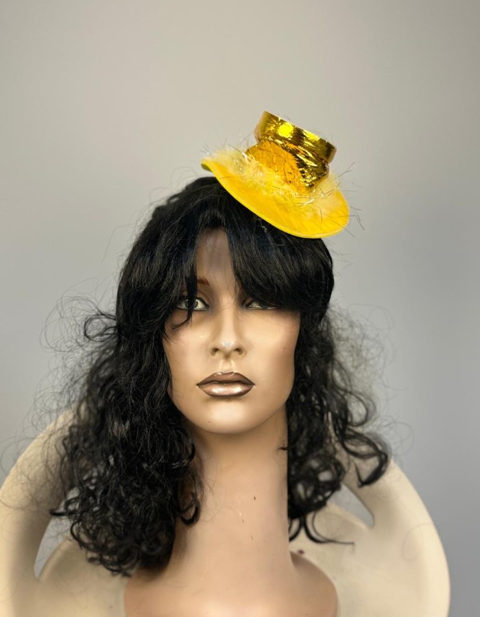 Tiara c/ Chapéu Amarelo