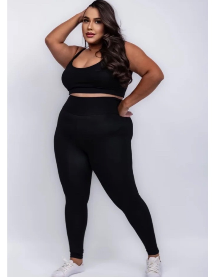 Conjunto calça plus blackout 
