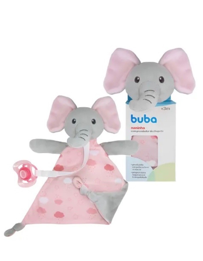 NANINHA ELEFANTE C/PRENDEDOR BUBA - 14560