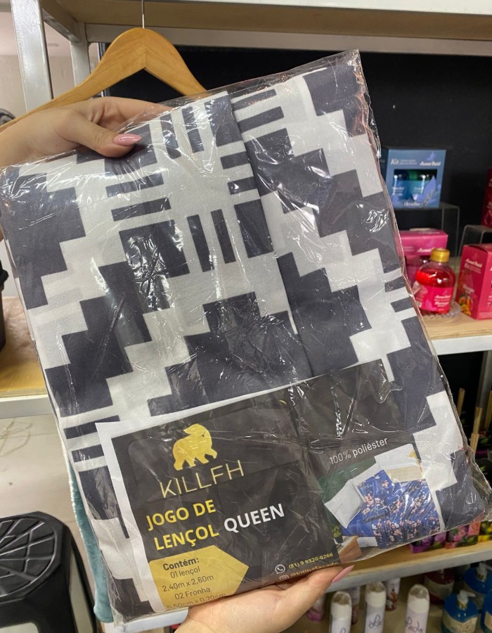 JOGO DE LENÇOL QUEEN 3 PEÇAS