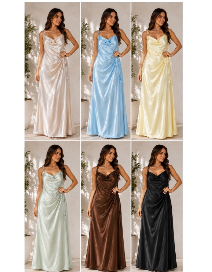A vestido cetim