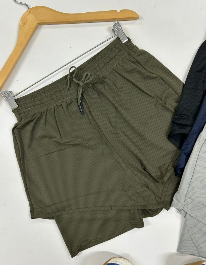 short duplo em poliamida masculino importado