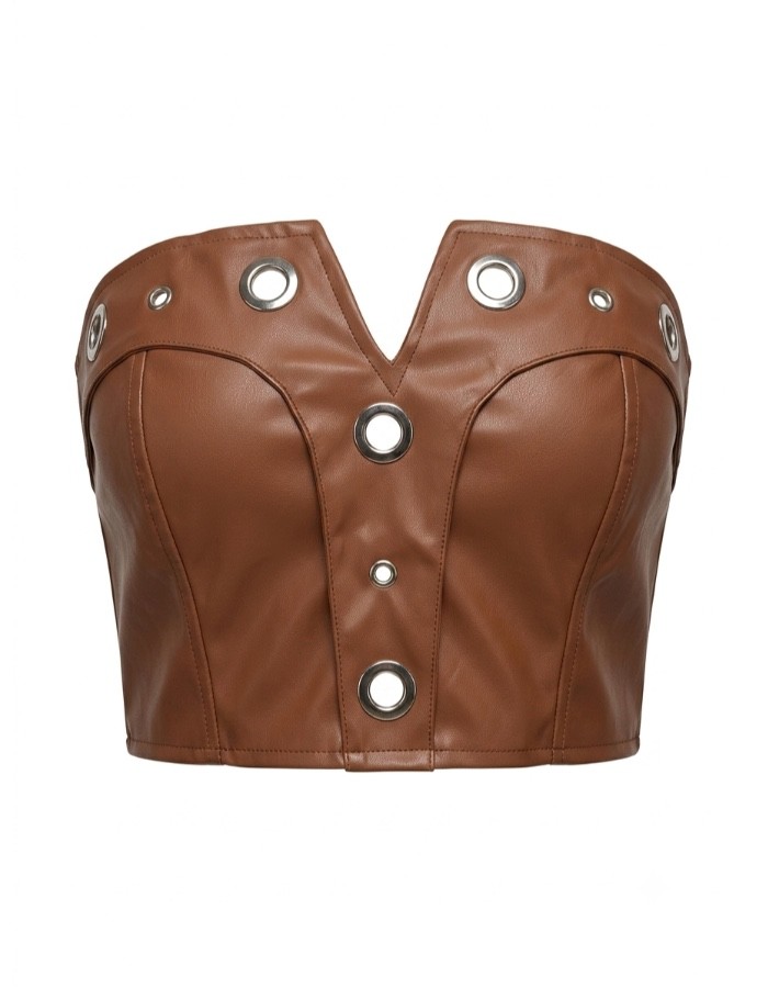 CROPED COURO DETALHES
