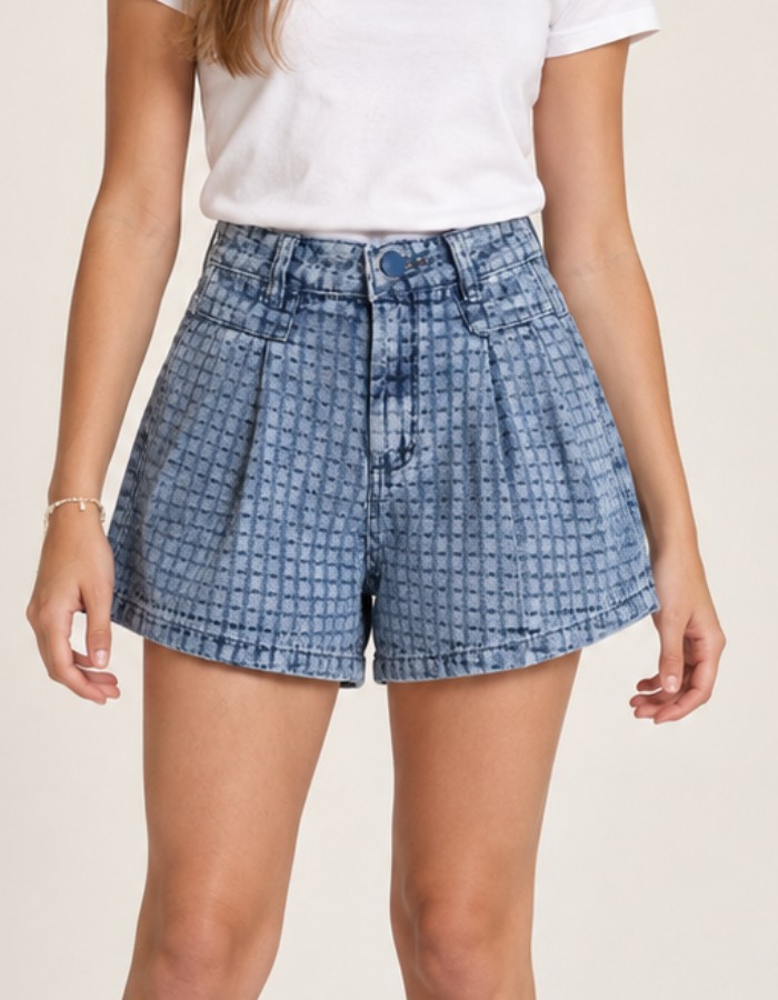 SHORT PREGAS MAQUINETADO