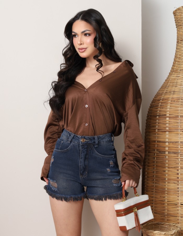 SHORT SLIM 100%