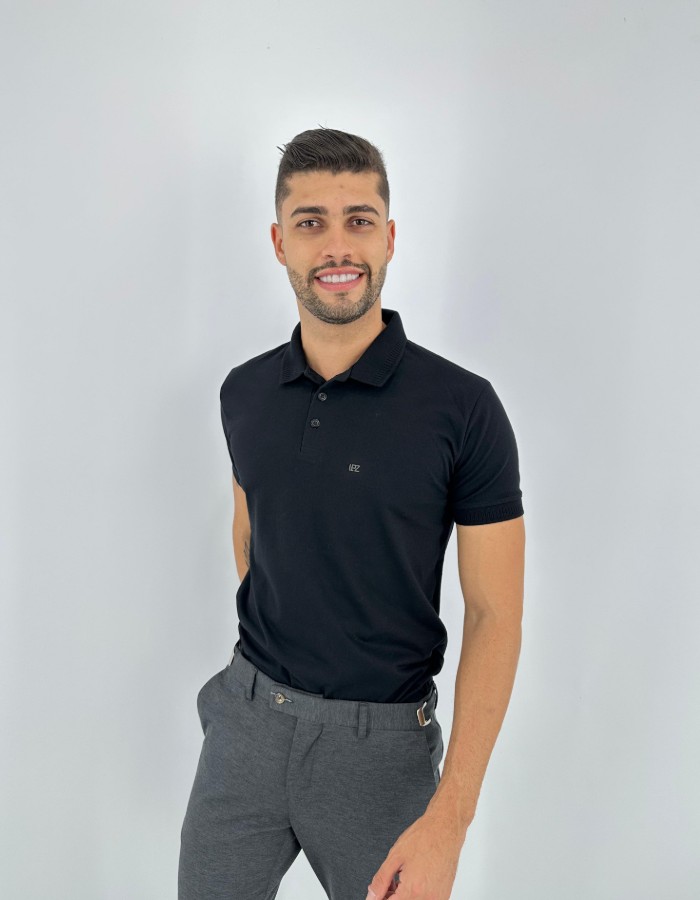 GOLA POLO COM BOTÃO