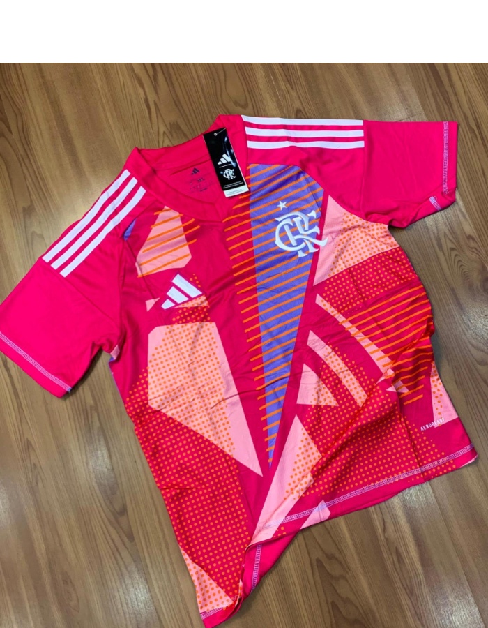 CAMISETA GOLEIRO ROSA FLAMENGO 