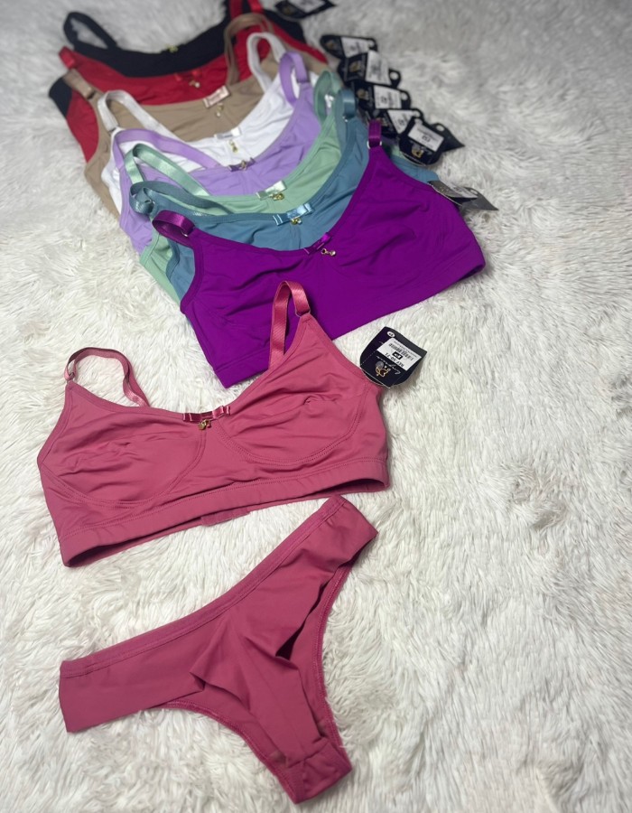 CONJUNTO BÁSICO SEM BOJO FIO DUPLO D&A 5071 1536