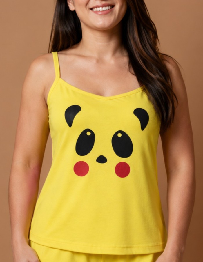 APENAS BLUSA ALÇA-PANDA