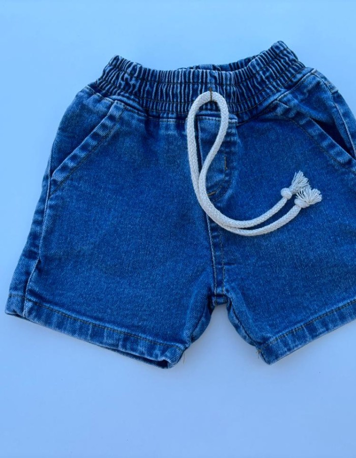 Short mauricinho jeans c/elastano  masculino infantil 