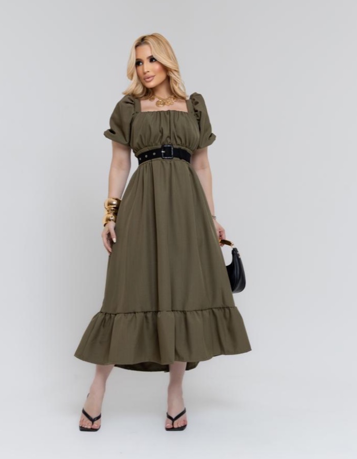 VESTIDO COM CINTO