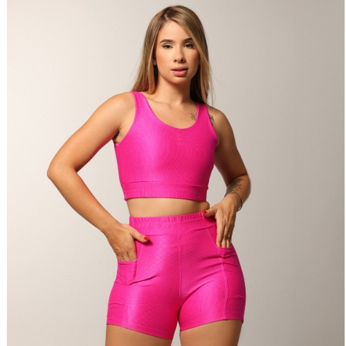 CONJUNTO SHORT CANELADO