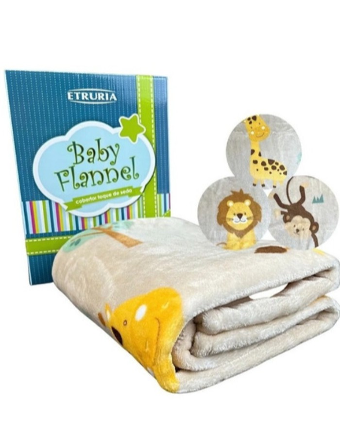 COBERTOR TOQUE DE SEDA BABY FLANNEL