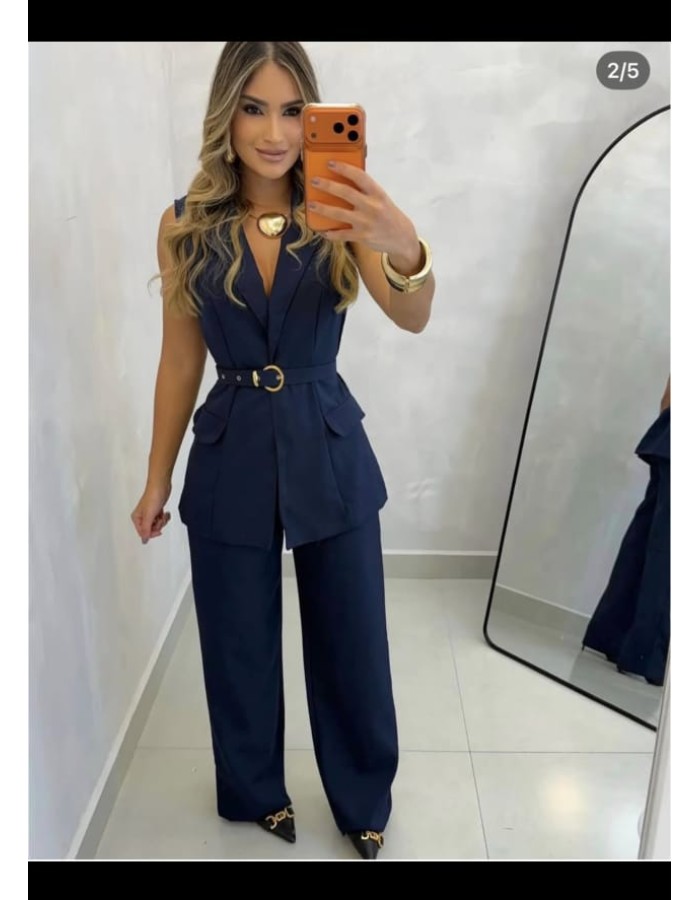 CONJUNTO ALFAIATARIA C/ CINTO