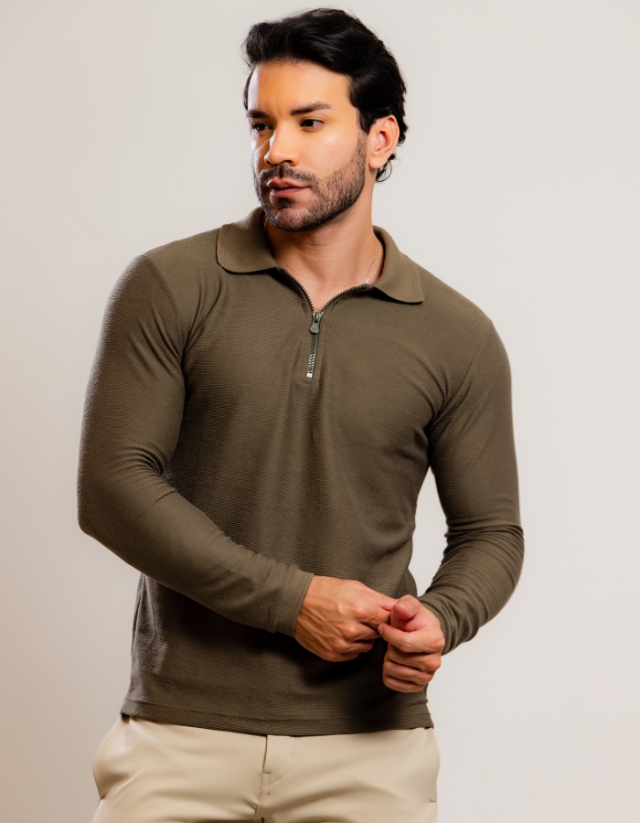POLO M/L LONDON ZIPER