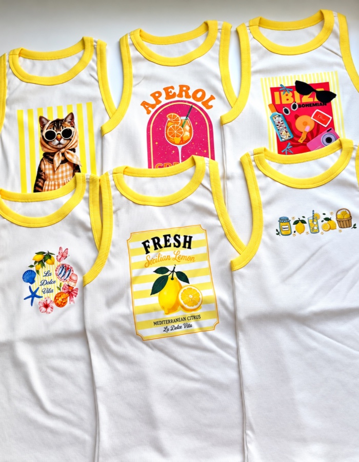 REGATA RIBANA CANELADA + DTF AMARELO