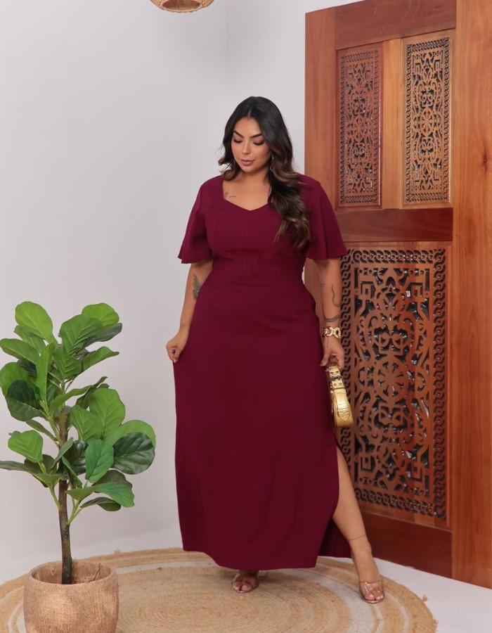 VESTIDO LISO PLUS