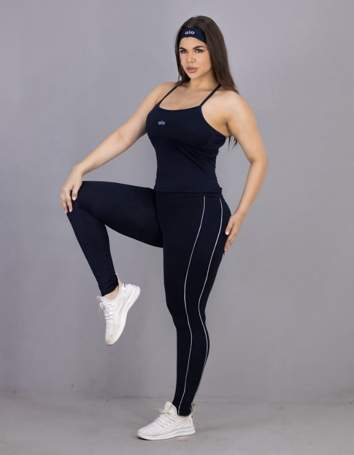 CALÇA EMPINA BUMBUM FRIZO EM POLIAMIDA