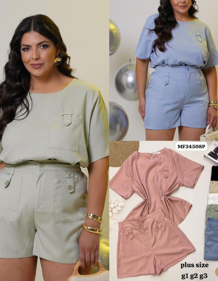 conjunto de short plus 