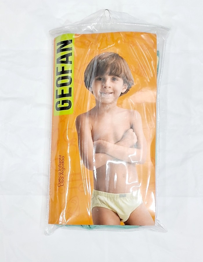 KIT CUECA INFANTIL LISA  ALGODÃO GEOFAN 