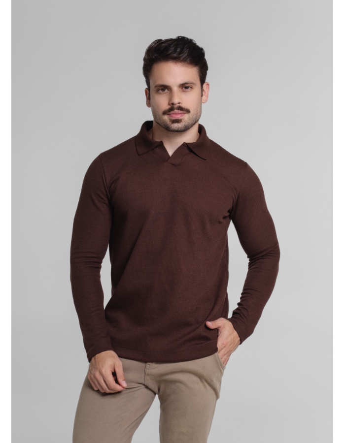 CAMISA GOLA POLO MANGA LONGA 