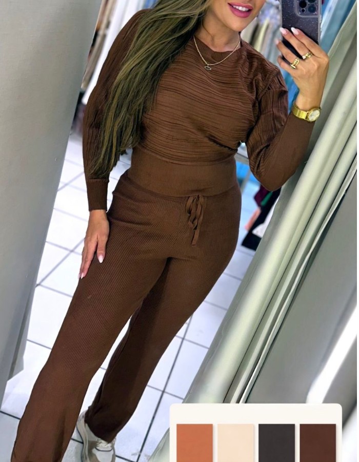 CONJUNTO MODAL PREMIUM TECIDO FRIO