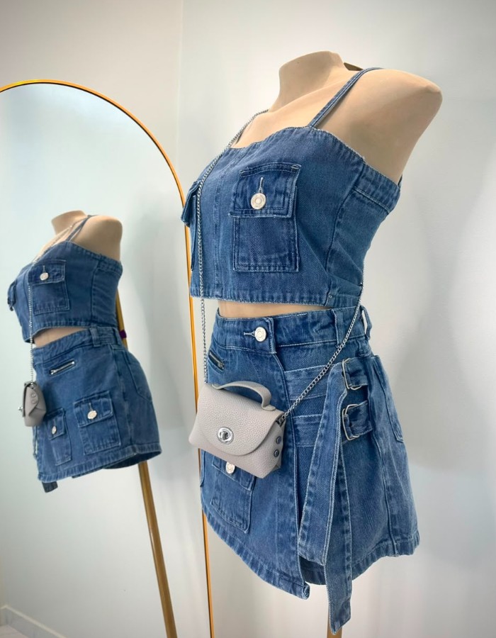 CONJUNTO SHORT SAIA FIVELA