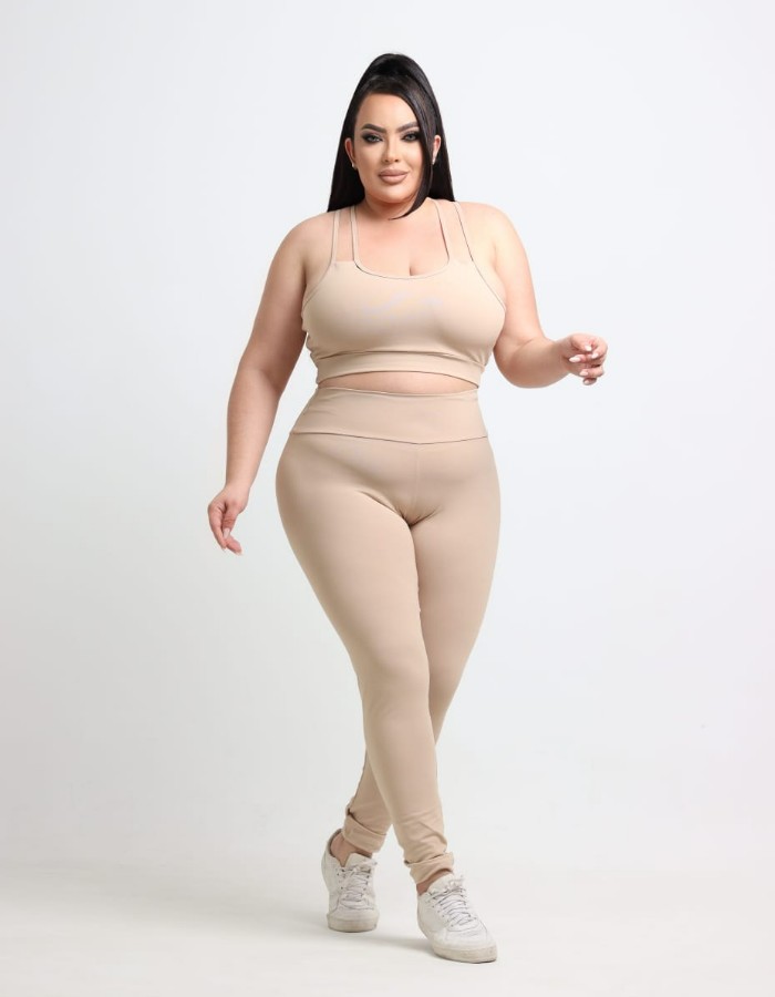 CONJUNTO CALÇA INTEIRA TOP 4 ALÇAS PLUS