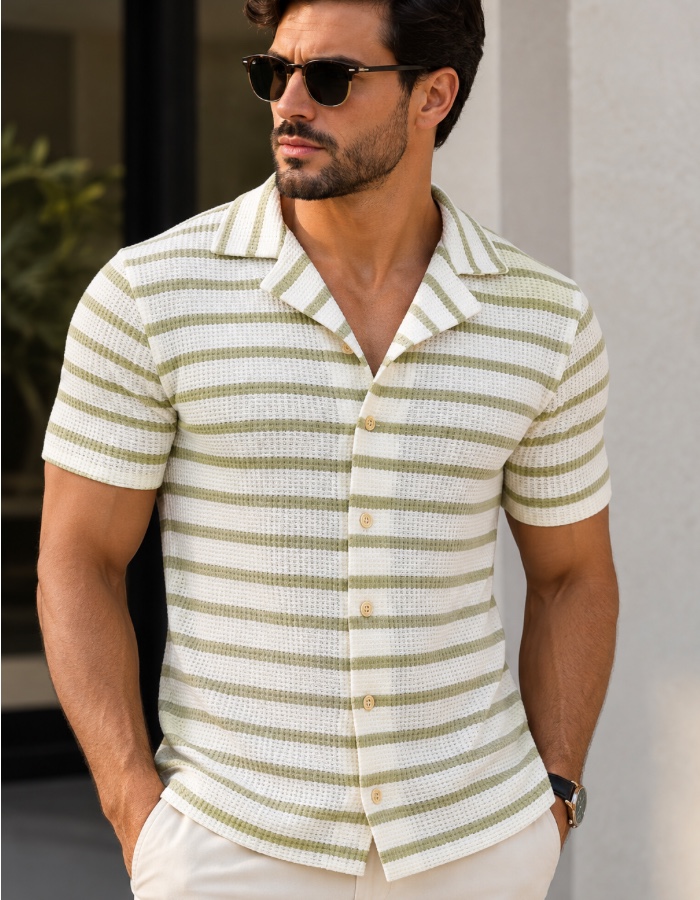 CAMISARIA SOLMARÉ (TRICÔ LISTRAS)