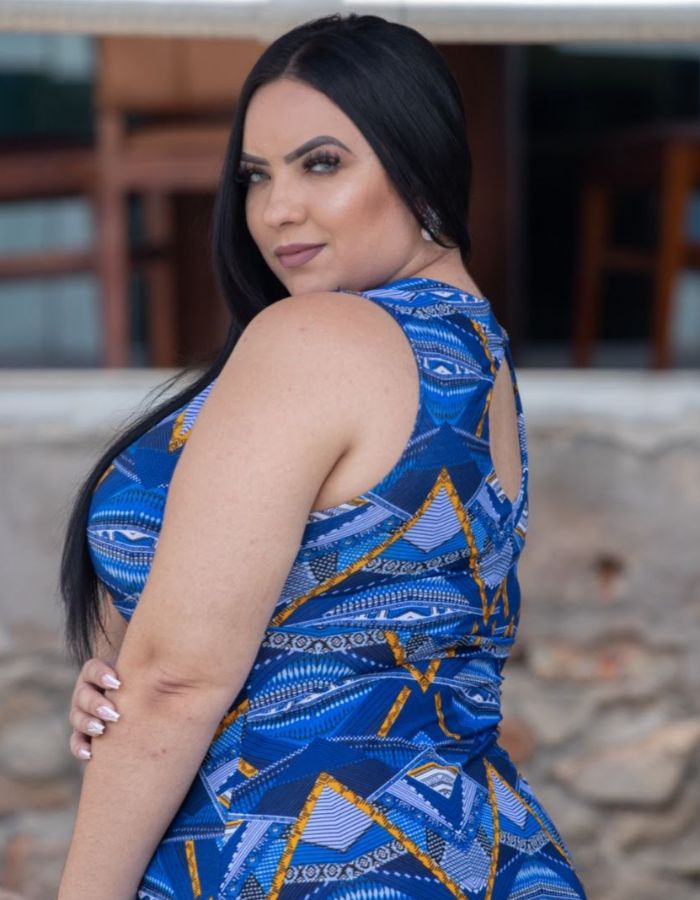 VESTIDO CURTO COSTA COM DETALHE - TAM G