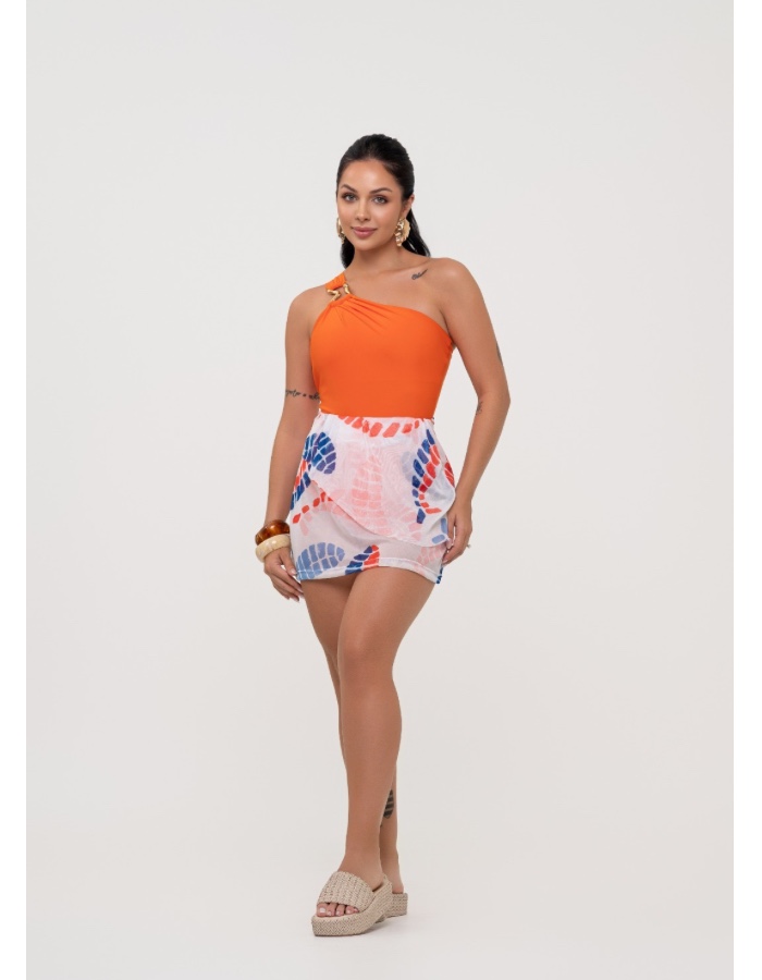 SAIA TULE ESTAMPADA 