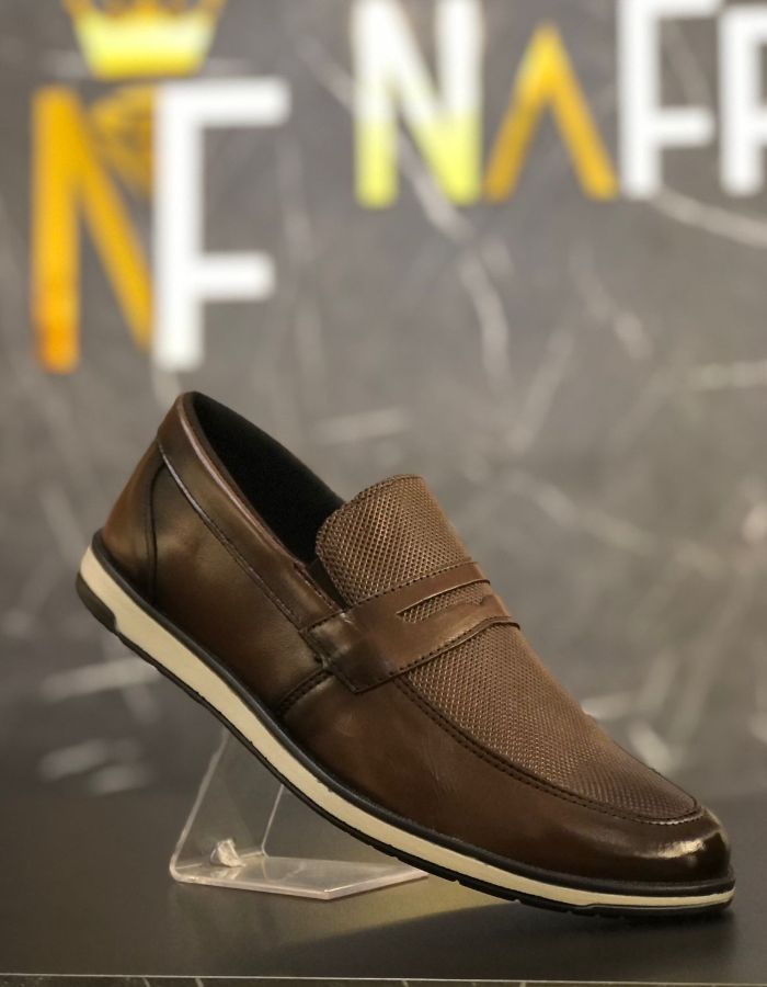 SOCIAL - 100% COURO - FLOATER CARAMELO - MARROM