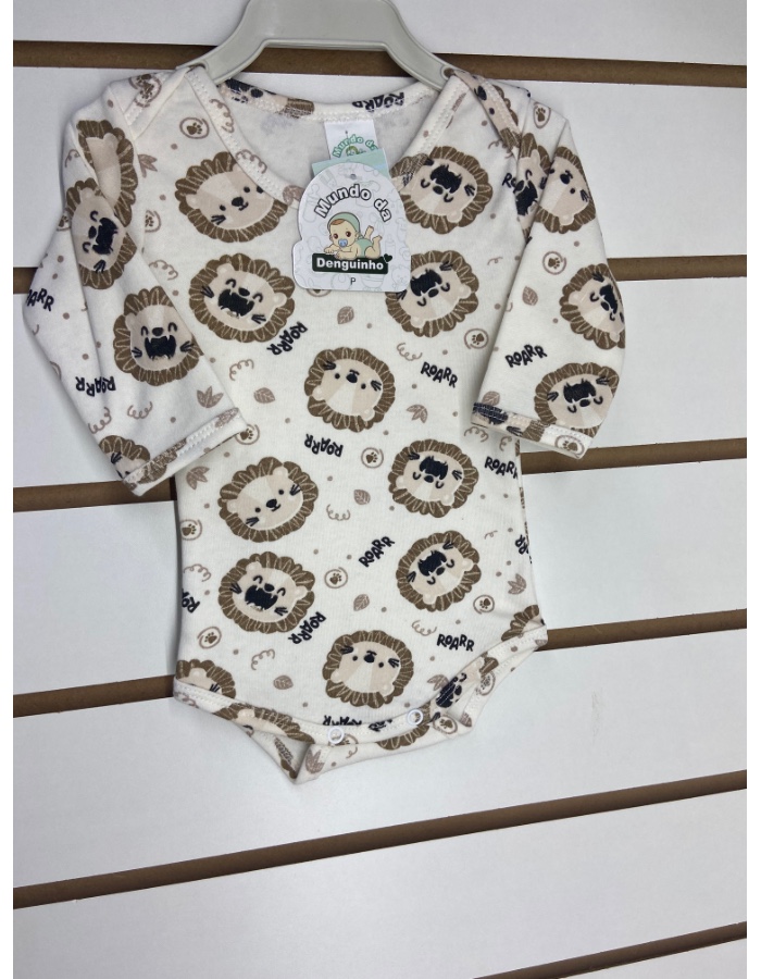 BODY ESTAMPADO MANGA LONGA DENGUINHO
