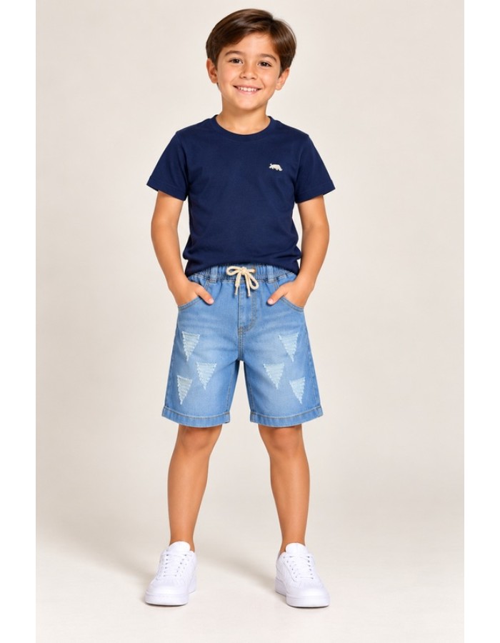 BERMUDAS  JEANS COM ELASTICO