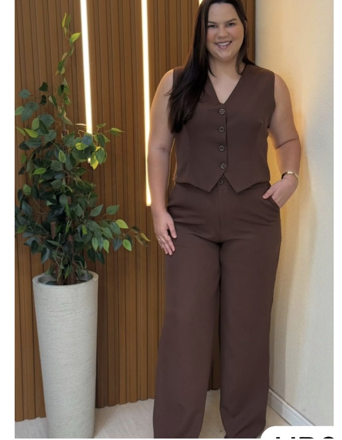 CONJUNTO PLUS SIZE TWILL