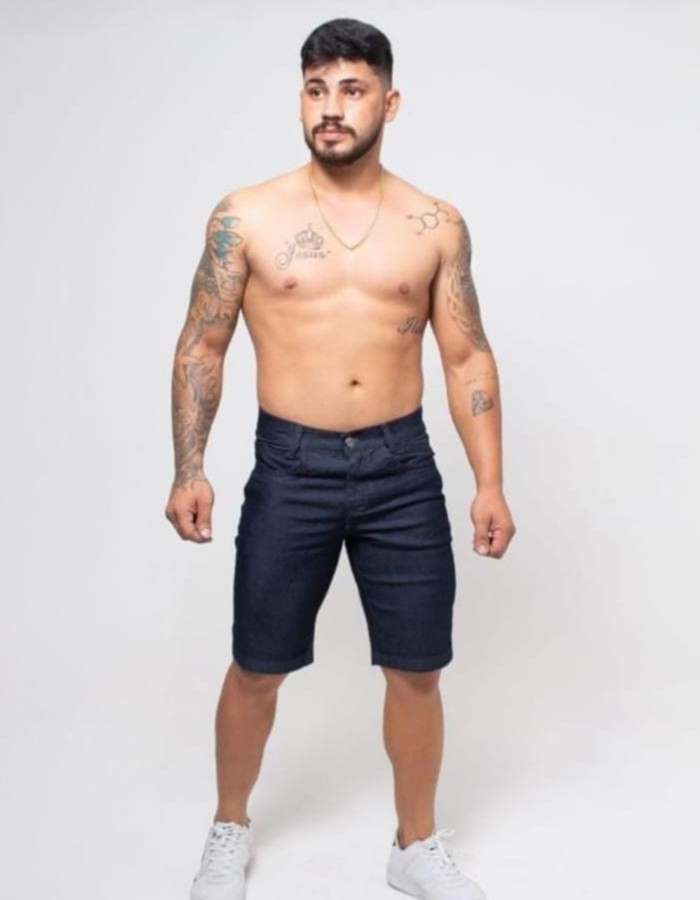 BERMUDA MASCULINO AZUL ESCURO