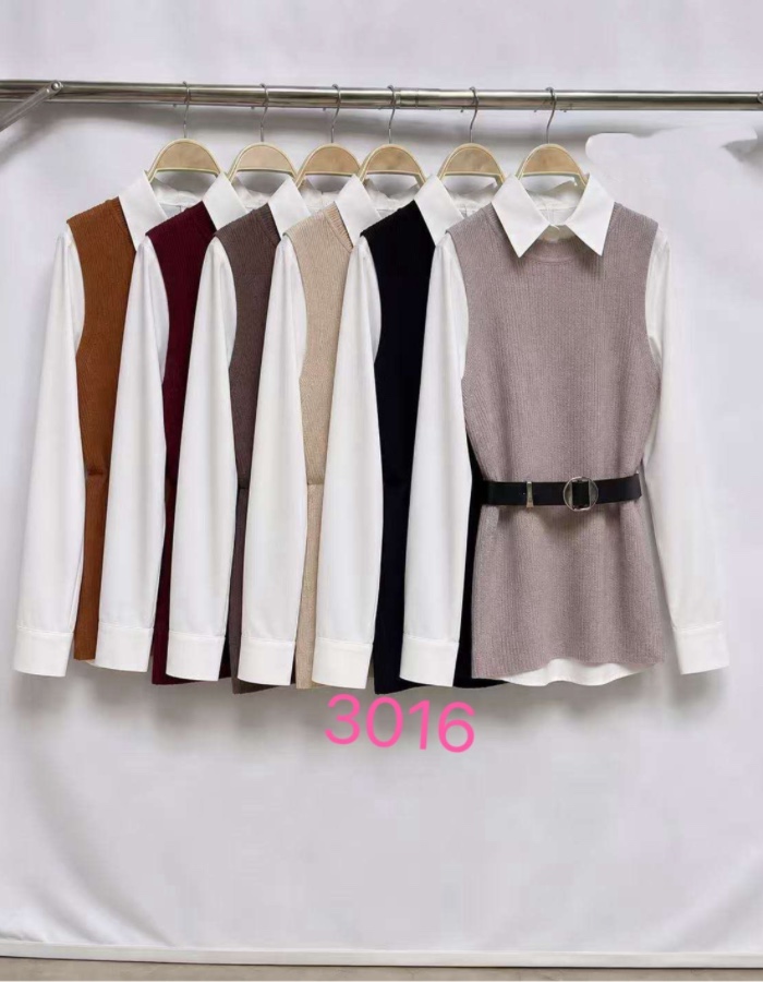 Colete+Blusa+Cinto