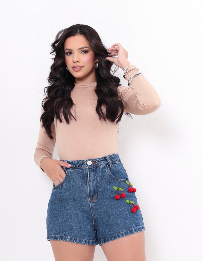 SHORT CHERRY ESCURO 