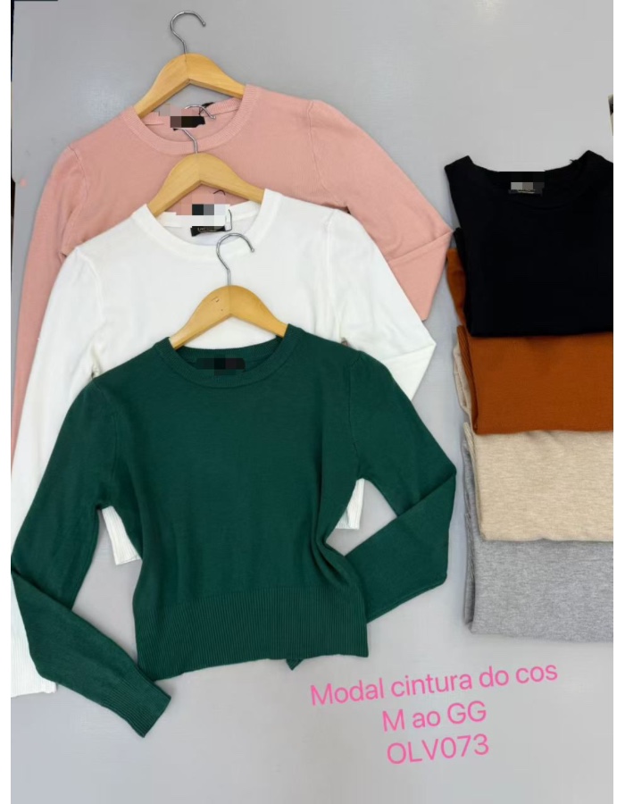Casaco semi croped modal 