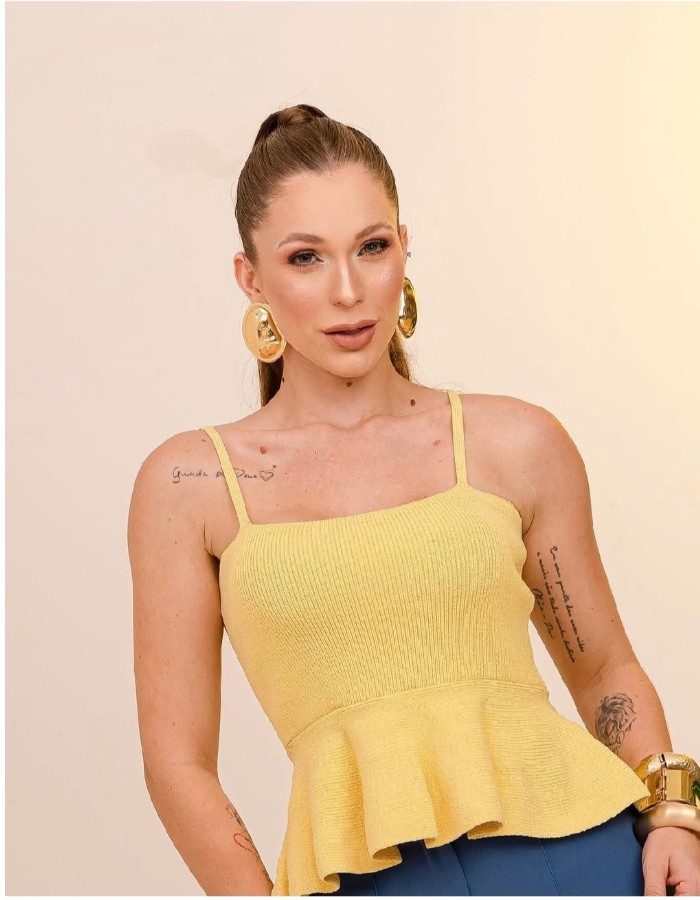 Peplum alça 