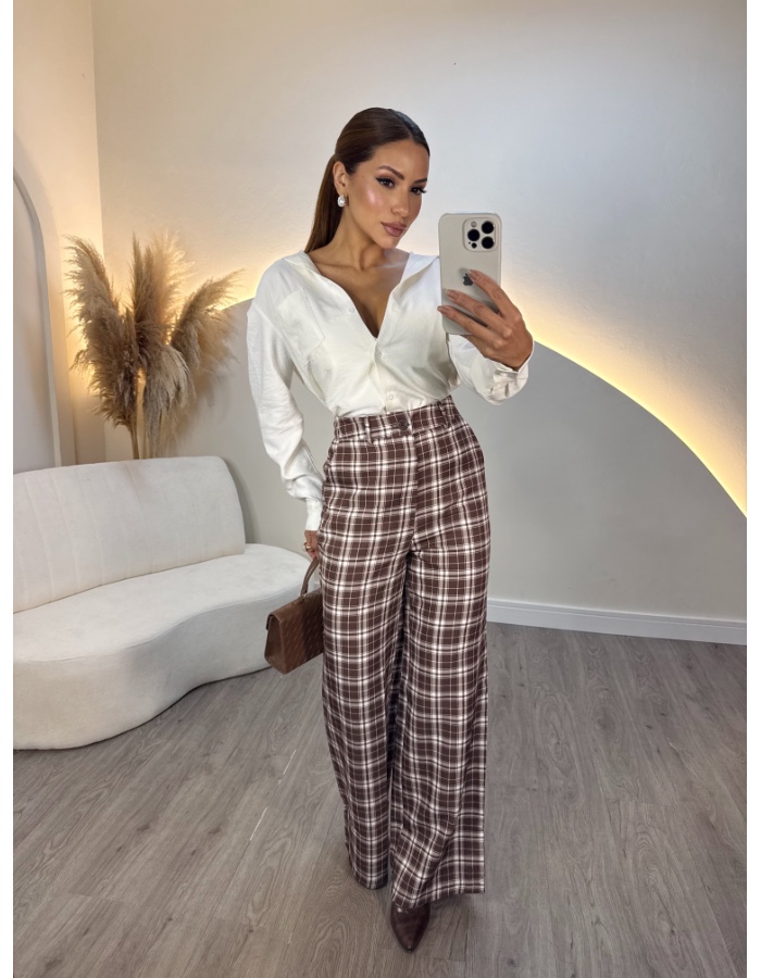 Calça xadrez 