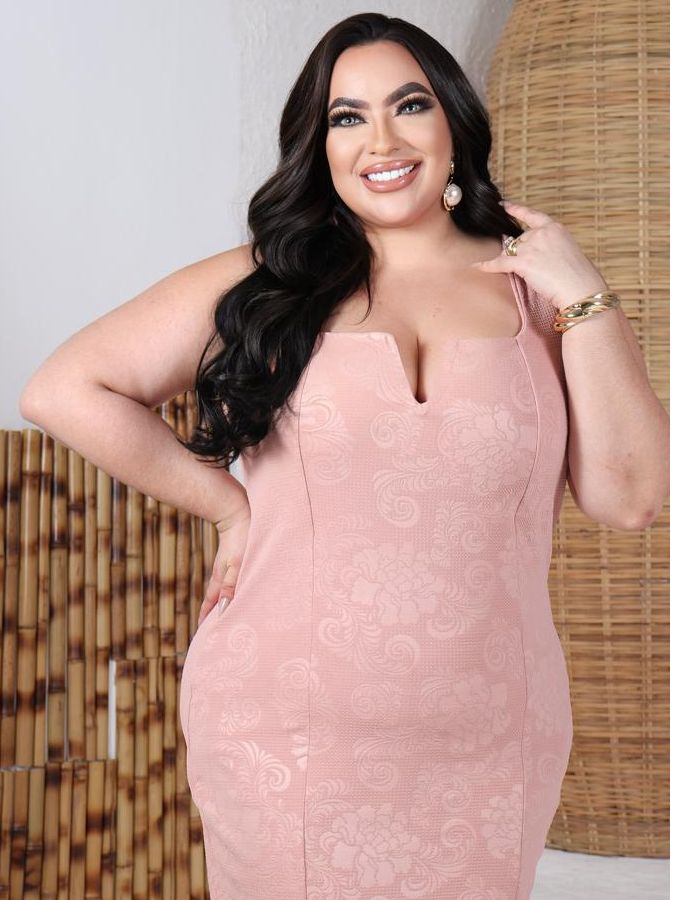 Vestido detalhe V 