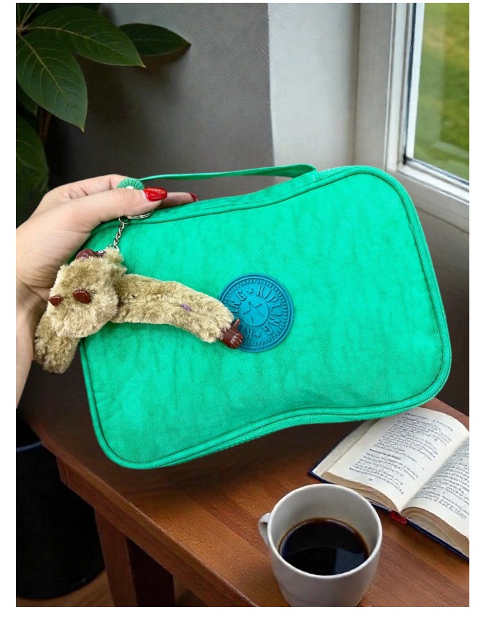 Estojo Kipling com 2 zíperes