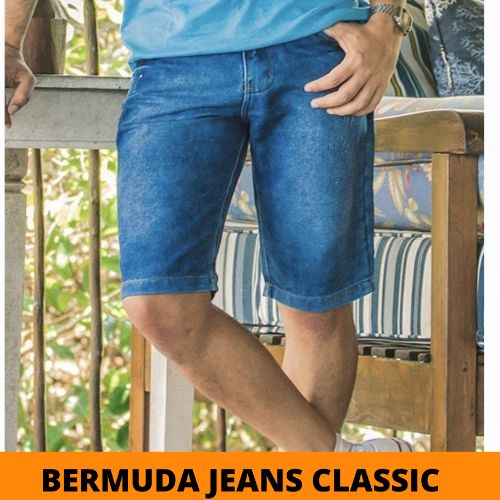 Bermuda jeans  clássic Plus size 