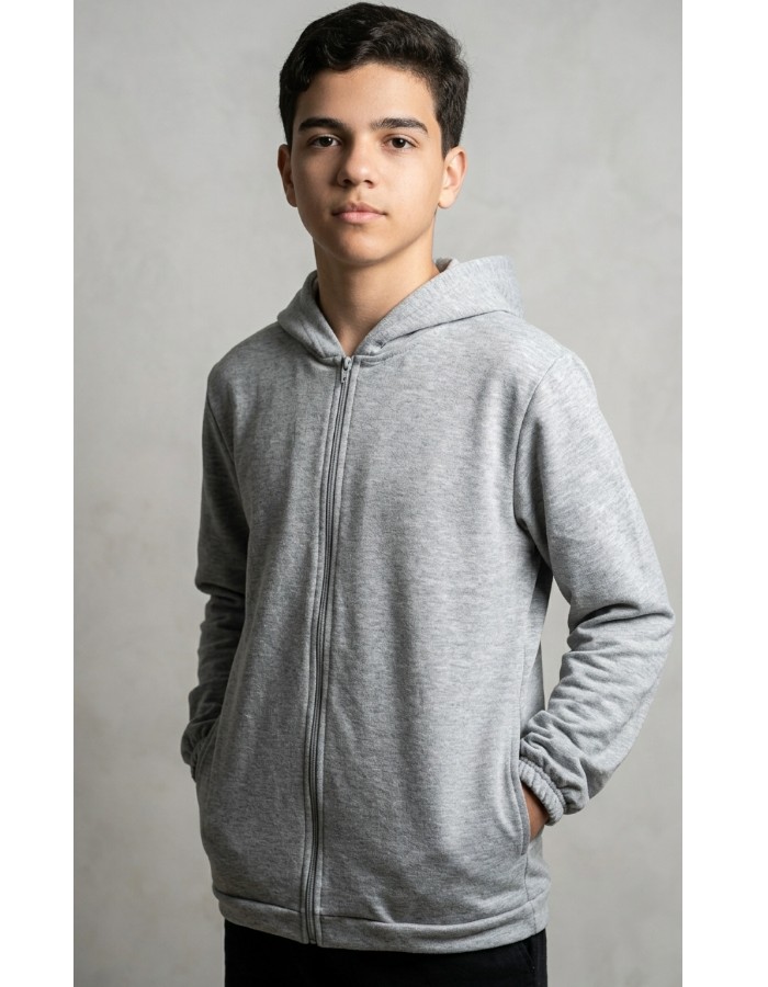 Casaco Moletom Juvenil com Zíper