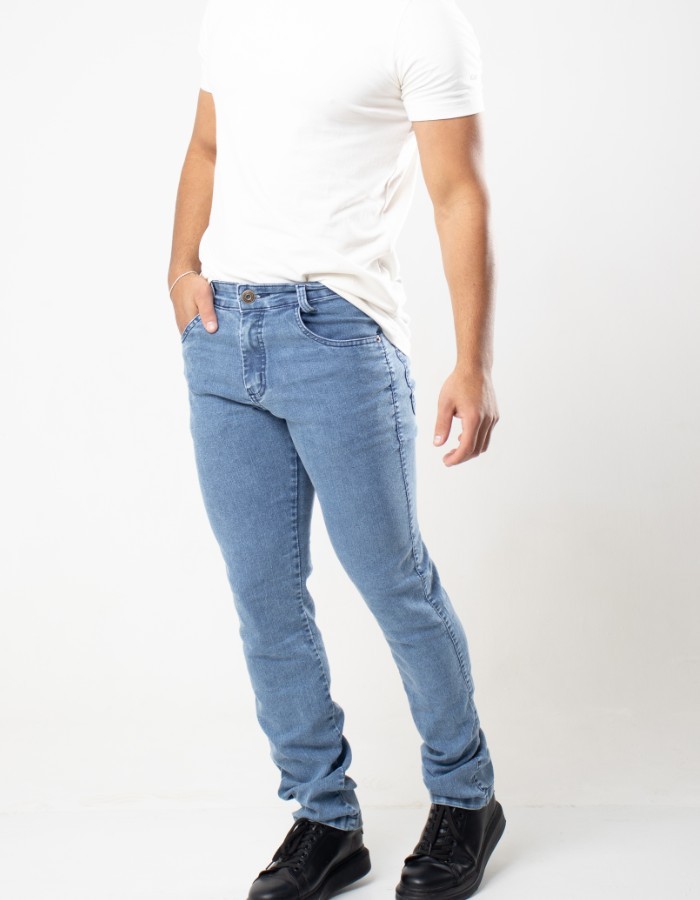 CALÇA CLÁSSICA JEANS SKY BEAT L. AZUL