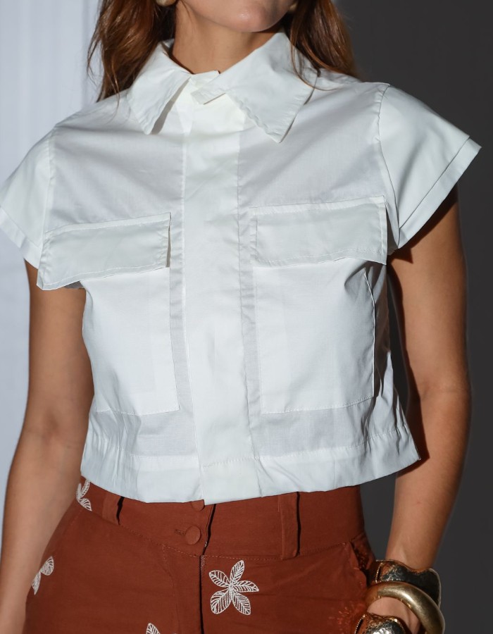 CROPPED TRICOLINE